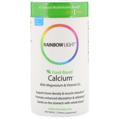 Вітамін Rainbow Light Кальцій з Магнієм і вітаміном D3, Food-Based Calcium with Ma (RLT-10952) Вінниця - фото 1