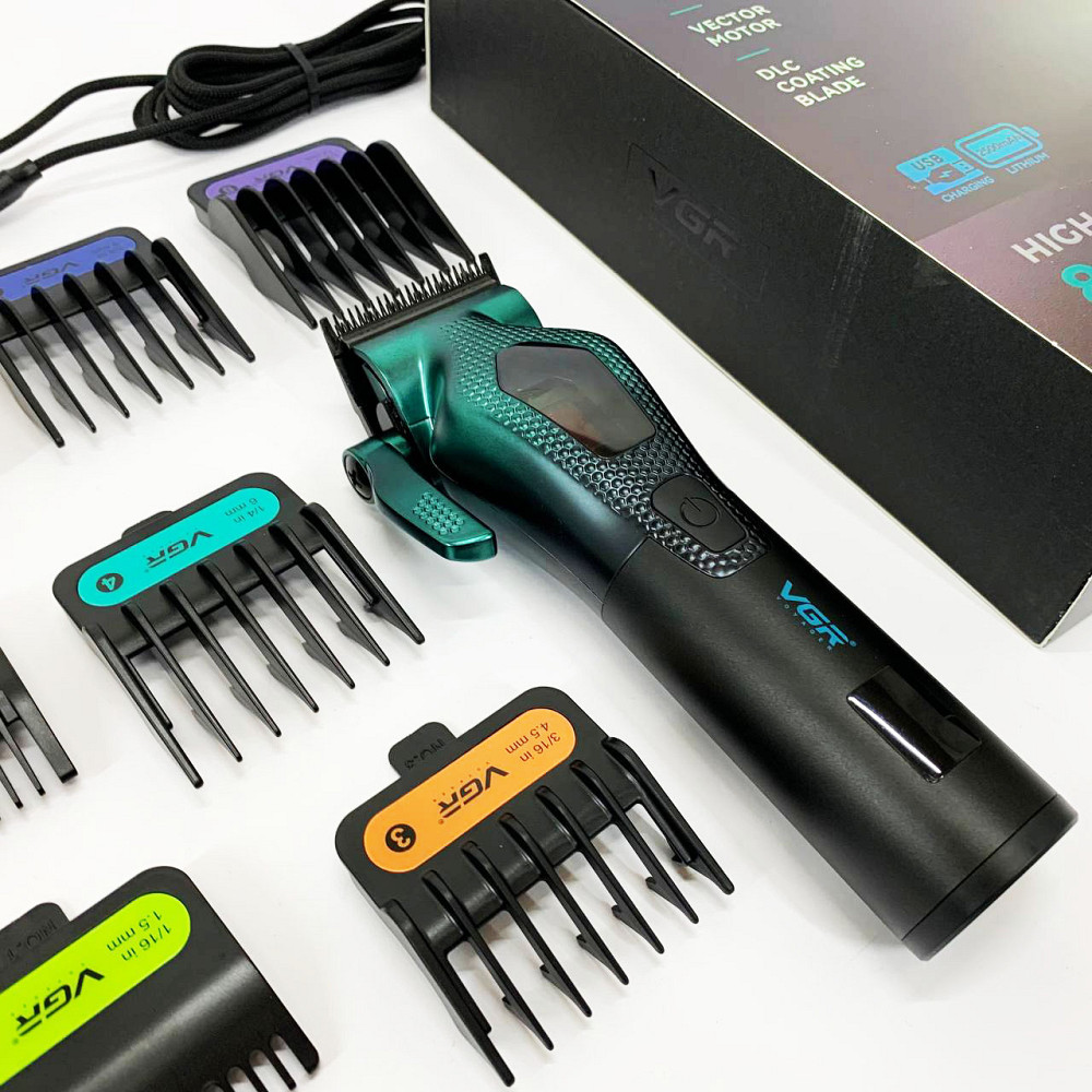 Машинка для стрижки волосся з професійними ножами VGR, Машинки для стрижки професійні машини UI-70 Львів - фото 5