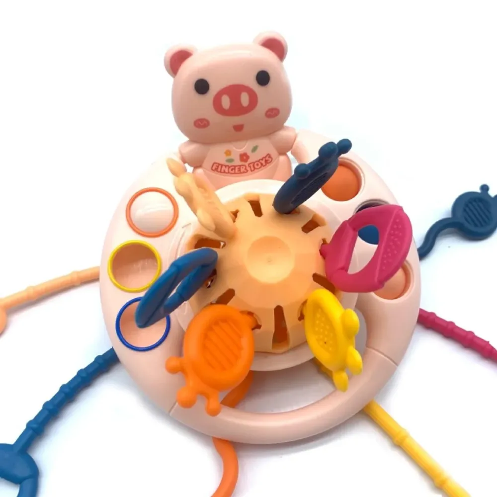 Развивающая погремушка-прорезыватель Свинка Монтессори Киев - изображение 1