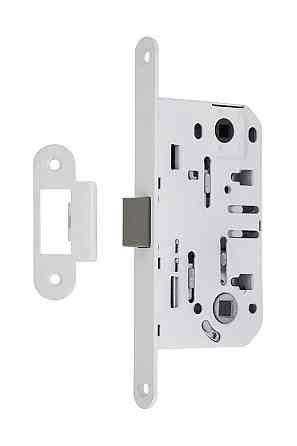 Замок для міжкімнатних дверей Gavroche GR 96K-WC ( безшумний) White білий зі зворотньою планкою Київ