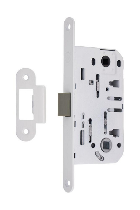 Замок для межкомнатных дверей Gavroche GR 96K-WC ( бесшумний) White  белый с ответной планкой Киев - изображение 1
