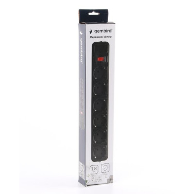 Сетевой фильтр питания Gembird SPG6-G-6B Винница - изображение 3