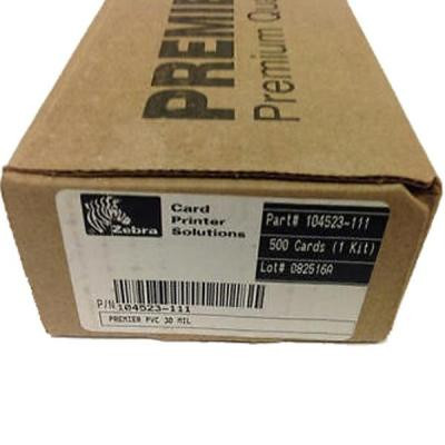 Карточка пластиковая чистая Zebra Premier PVC, белые, 30 mil, 500 шт (104523-111) Винница - изображение 2