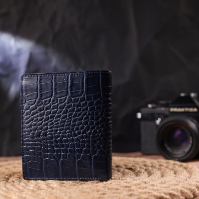 Портмоне Canpellini Из натуральной кожи Синее (21499) Винница - изображение 2