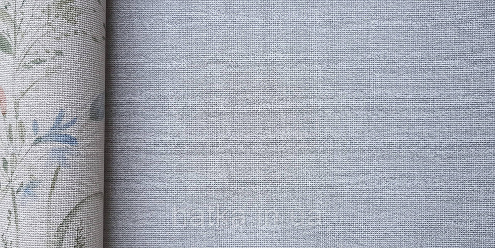 Шпалери вінілові на флізеліні Grandeco Universe метрові однотонні під тканину дрібна точка бузкові блакитні Київ - фото 3