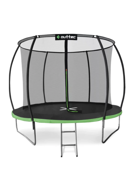 Батут OUTTEC Pumpkin з внутрішньою сіткою 10 футів 312 см чорно-зелений Київ - фото 1