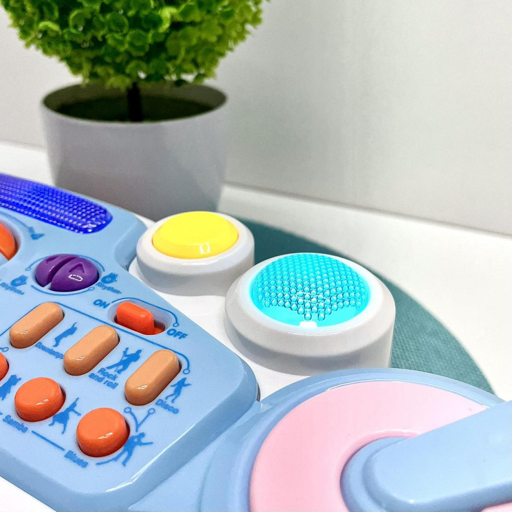 Синтезатор дитячий 24 клавіші музика світло запис 6 ритмів Блакитний (CY-6032B) Чернигов - изображение 10