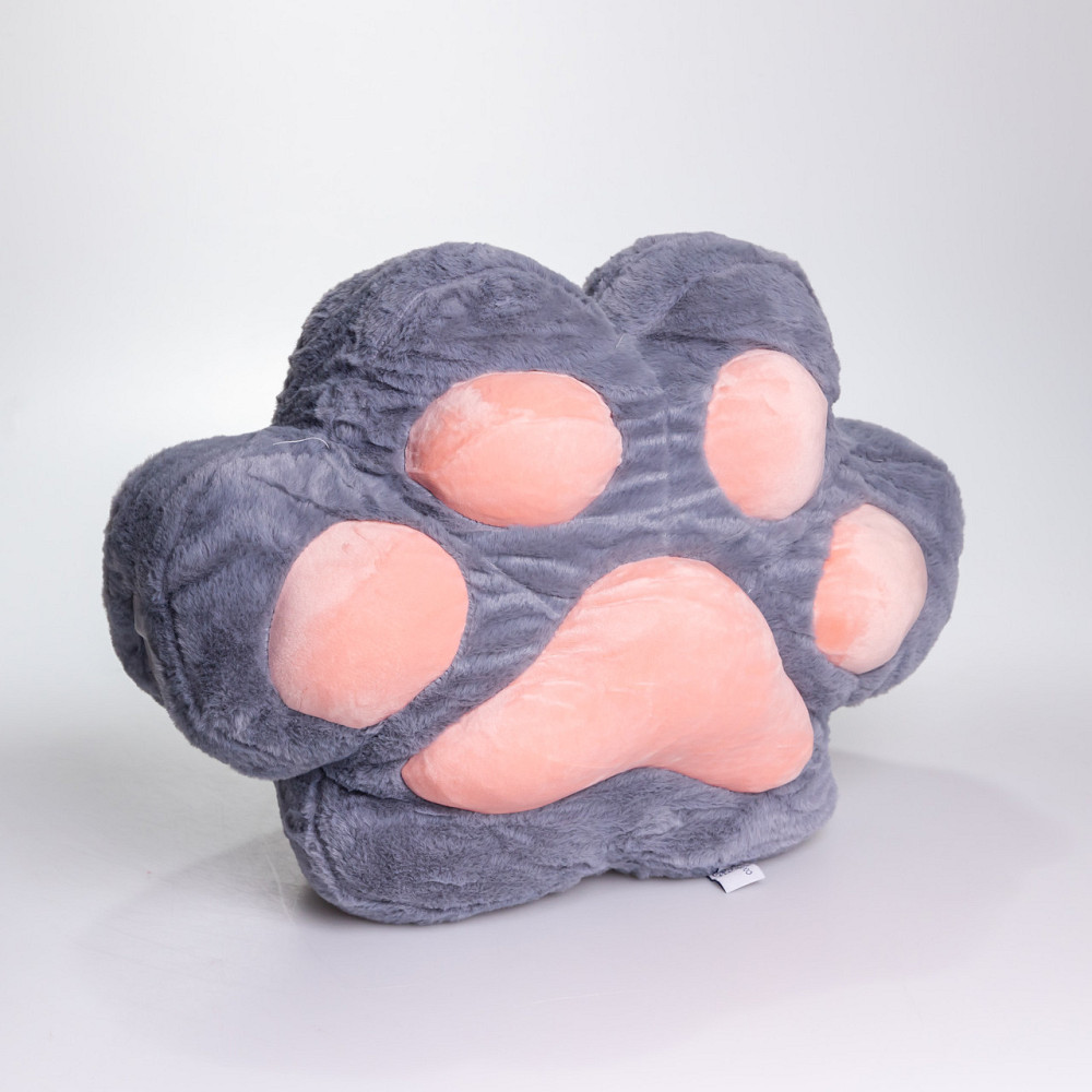 Плюшева іграшка-подушка з пледом "Лапка" 3 в 1, сірий Київ - фото 5
