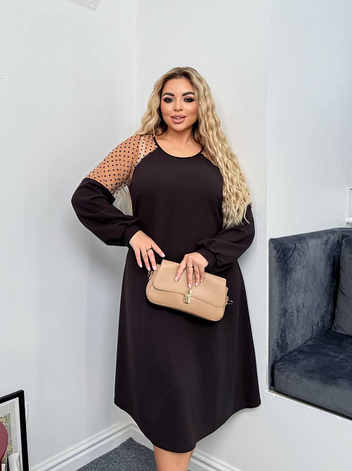 Женское платье со вставками из сеточки Одесса - изображение 7