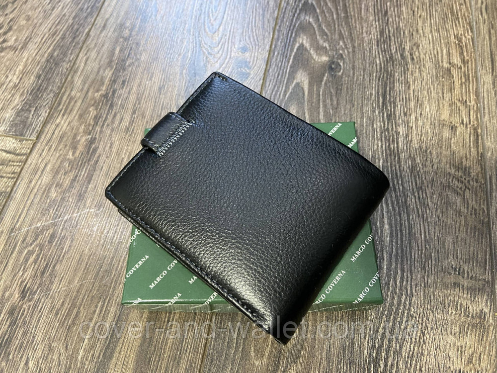 Классический кожаный мужской кошелек на кнопке Marco Coverna 22-208 Киев - изображение 10