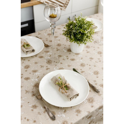 Скатерть Прованс Цветы беж Хозяйка 180х136 см (4823093450912) Винница - изображение 3