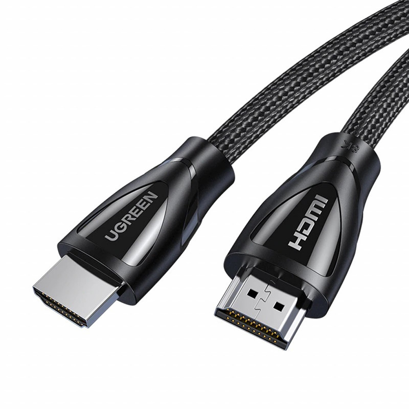 Кабель HDMI M - M, 1.0 м, V2.1 With Braid 8K@60Hz/4K@120Hz, HD140 UGREEN Чорний Винница - изображение 1