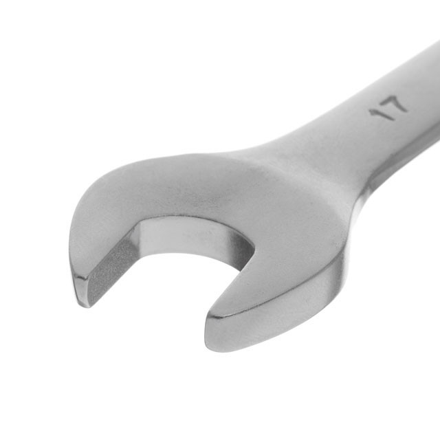 Ключ рожково-накидний, шарнірний, 17 мм,, Cr-V, покриття: сатин-хром INTERTOOL XT-1417 Київ - фото 2