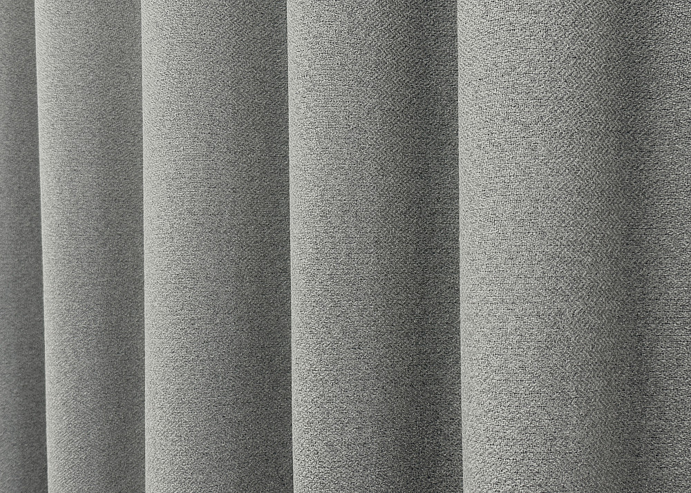 Комплект готовых штор VR-Textil Лен блэкаут № 1822ш Серый 150х270 см 2 шт (33-0821) Киев - изображение 7