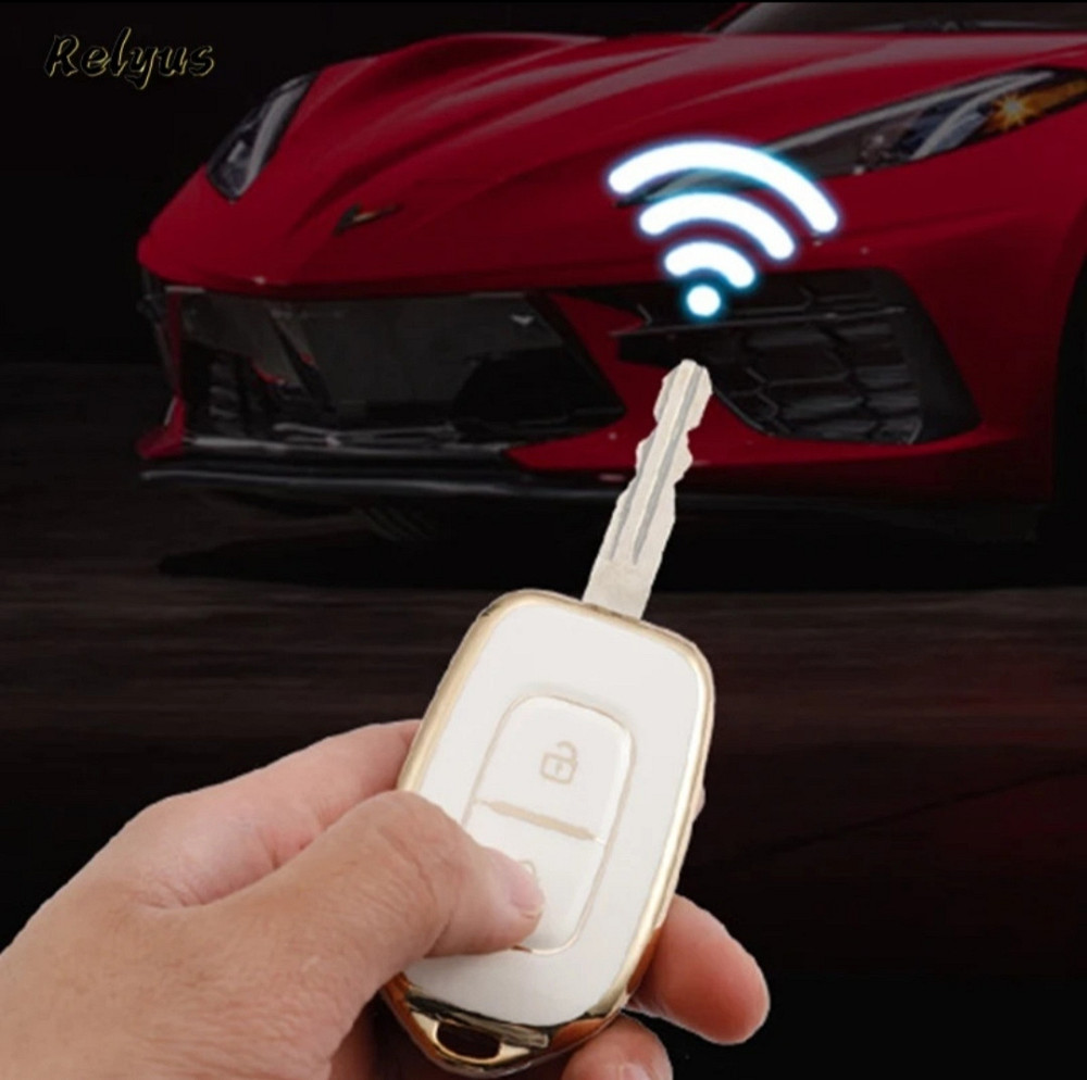 Захисний чохол для автомобільного ключа Renault Kwid Traffic Symbol for Dacia Sandero Logan Duster 2016-2018 Смела - изображение 3