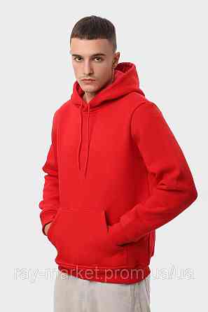Худи мужское базовое утепленное RAY BASIC красное (U0401M-Red) 3XL Киев