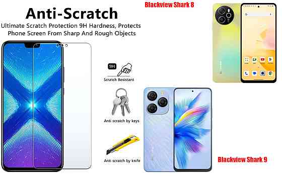 Захисне скло NeoGlass для Blackview Shark 8, Shark 9 – надпрозоре та стійке Київ