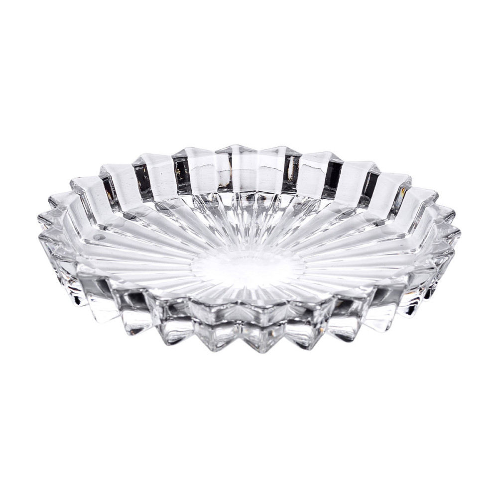 Yiwu Набір із 6 тарілок для подачі по 12 см скляні прозорі круглі HP-YH-31 Київ - фото 4