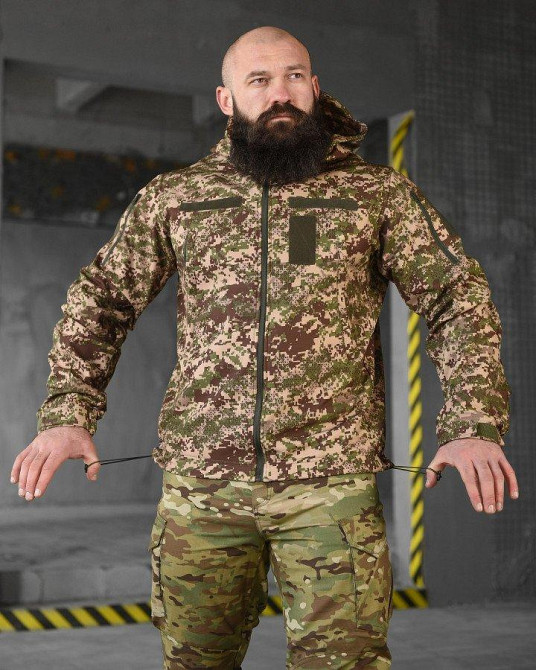 Весенняя тактическая куртка софтшел masad  хищник  ВТ6705 Одесса - изображение 18