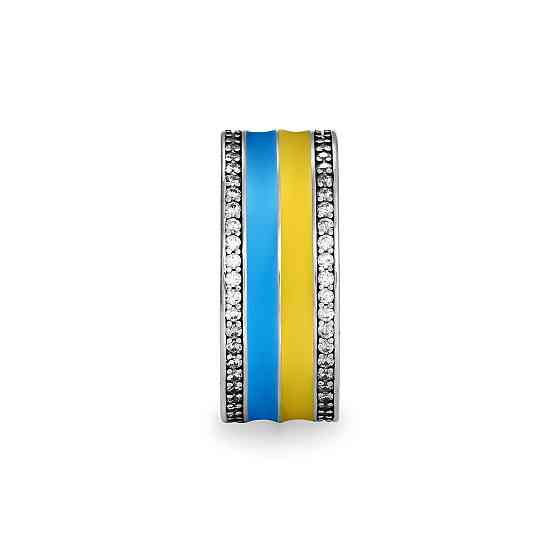 Срібна каблучка "З Україною у серці" MasterSem Київ