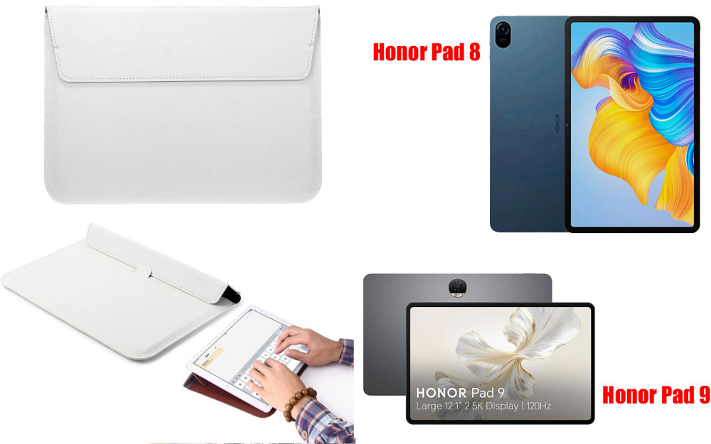 Чохол-конверт VitoCase для Honor Pad 8, Honor Pad 9, з функцією підставки для планшета Білий Київ - фото 1