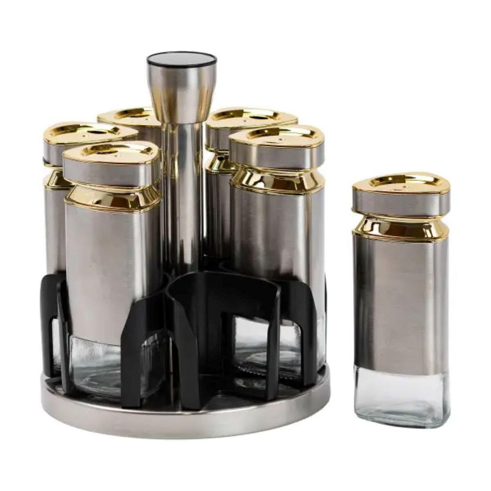 Набір контейнерів для спецій на підставці, 6 баночок Київ - фото 2