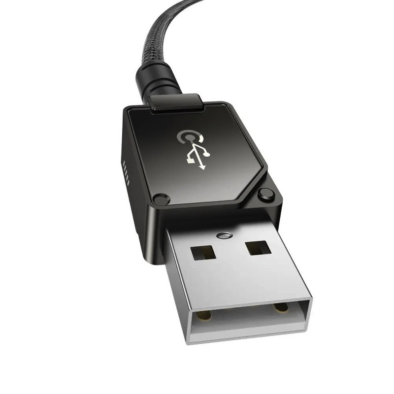 Кабель Type C - Lightning Baseus Unbreakable Series Fast Charging Data Cable USB to iP 2.4A 2m Cluster Black P10355802111-01 Одеса - фото 7