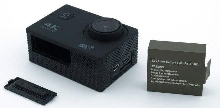 Водонепроницаемая спортивная экшн-камера DVR SPORT S3R Wi Fi с пультом, серая Винница - изображение 5