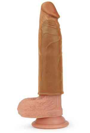Насадка на член - Pleasure X-Tender Penis Sleeve Add 1" Brown Sex Aura Київ