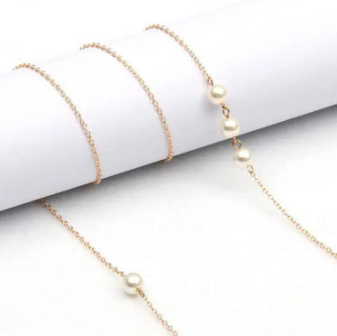 Ланцюжок для окулярів золотистий оригінальний Київ - фото 1