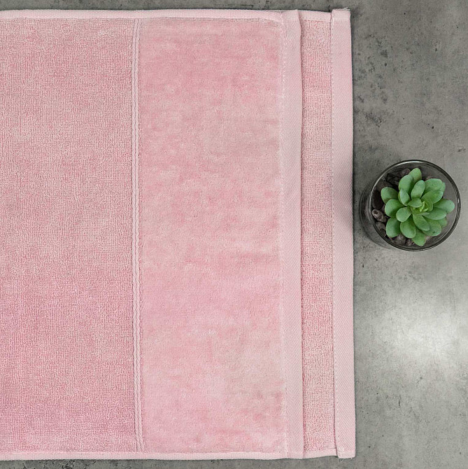 Набір рушників велюр/махра 3шт GM Textile 50x90см, 50x90см, 70x140см Premium Milado 550г/м2 (Рожевий) Суми - фото 2