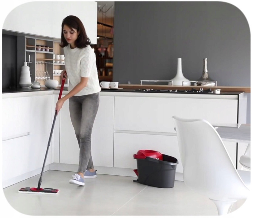 Набір для прибирання Відро 15 літрів та плоска швабра 34 см Vileda "Ultramax TURBO" (163425) Нововолинськ - фото 7