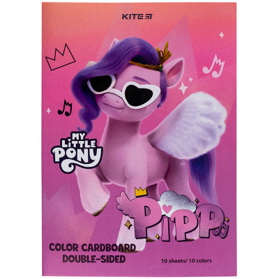 Цветной картон Kite А4 двухсторонний My Little Pony 10 листов (LP24-255) Винница - изображение 1