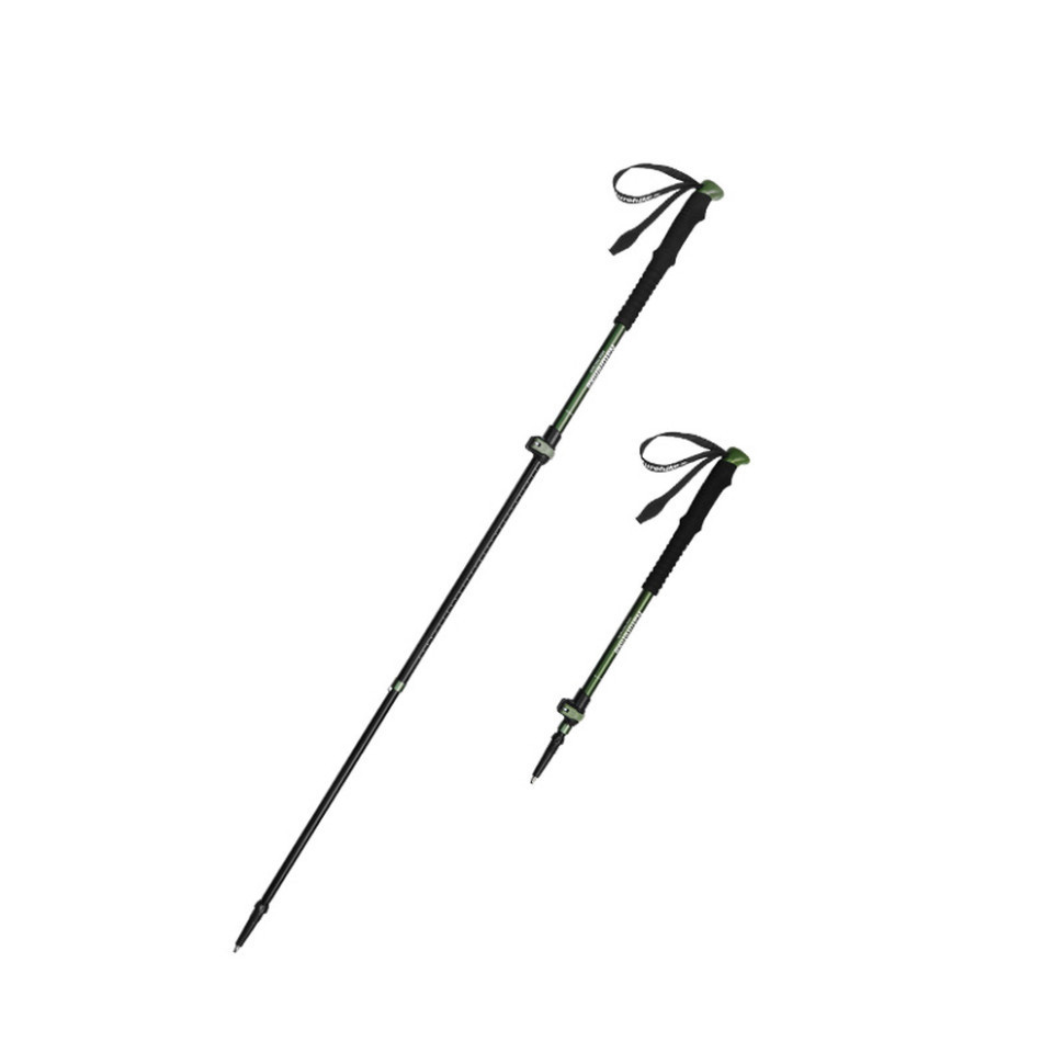 Трекінгова палиця 3-сек. Naturehike CNK2550DS010, 55-120 см, алюміній, зелена Київ - фото 1