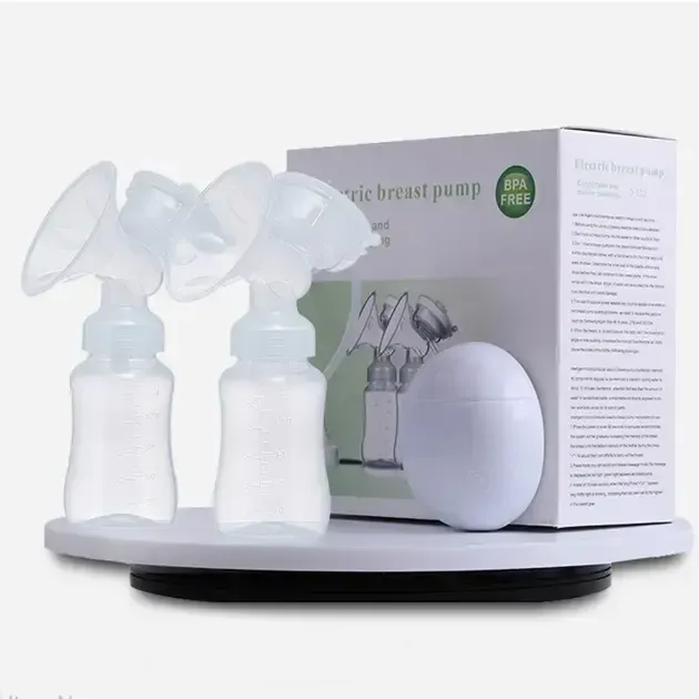 Электрический двойной массажный молокоотсос Kinder Goods в комплекте с 2 бутылочками для молока + соска, USB Коломыя - изображение 1