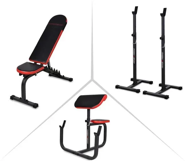 Тренажер Marbo Zestaw Mh9 | Лавка Dwustronna + Stojaki Regulowane Modlitewnik Киев - изображение 1