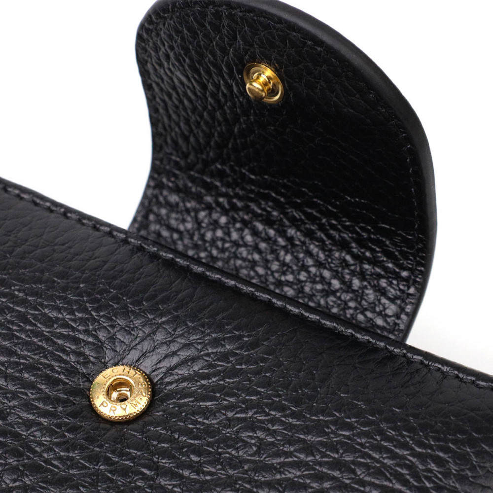 Женский кошелек из натуральной кожи в классическом черном цвете Tony Bellucci 21987 Черный Киев - изображение 5