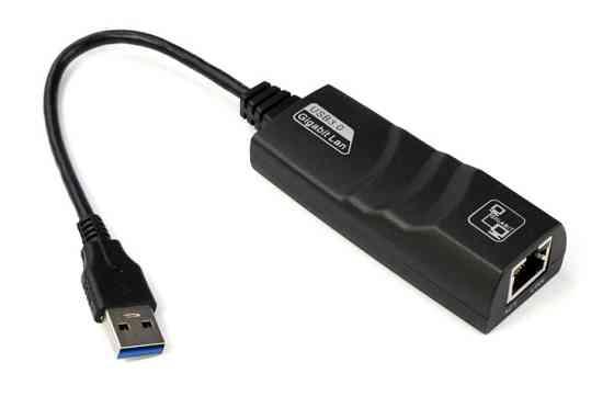 Перехідник USB 3.0 Type-A --> Ethernet RJ45 1000Mb Realtek RTL чорний Вінниця