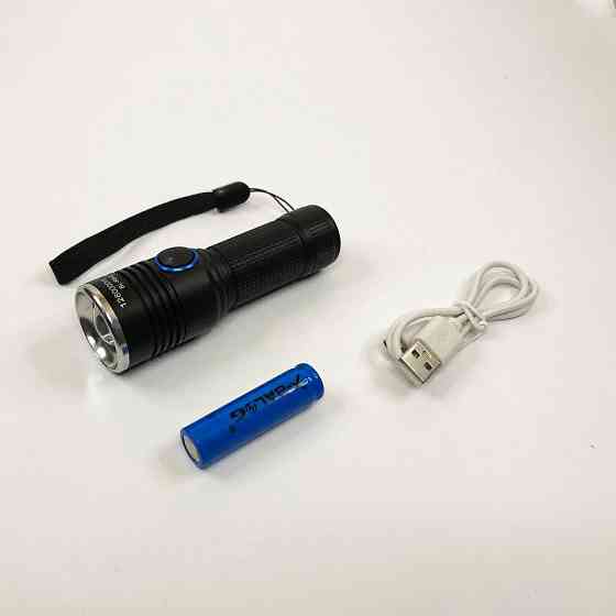 Світлодіодний ліхтар із зумом, Ліхтар ручний металевий Світлодіодний ліхтарик Акумуляторний HA-82 Львів