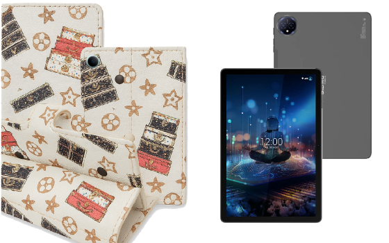 Книга-трансформер для планшета Sigma Mobile Tab A801, Tab A802, цвет Black Lyi White Киев