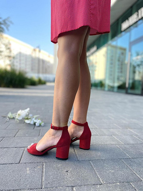 Nivelle Босоніжки жіночі NIVELLE 1468/6015-6033 червоні (літо, замша натуральна) (3702) Коломия - фото 8