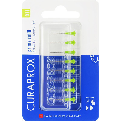 Щетки для межзубных промежутков Curaprox Prime Refill CPS 011 D 1.1 – 5 мм Без держателя 8 шт. (7612412426557) Винница - изображение 1