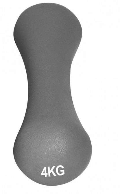 Гантелі неопренові PowerPlay 4126 Spartacus 2*4 кг. Сірі (пара - 2шт.) + Резинка для фітнесу 7,5кг Каменское - изображение 5