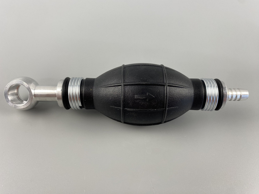 Ручний насос для перекачування рідини з клапаном масло-бензостійка гума алюмінієві наконечники d = 10 мм/d=14 м Мукачево - фото 10