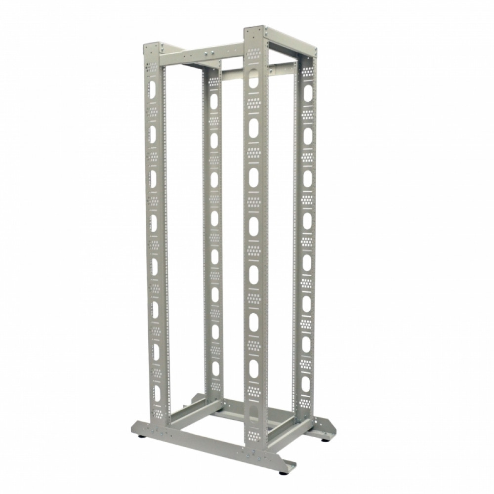 Стійка подвійна CMS UA-OF24-D-GR 24U сіра (без ніг) Київ - фото 1