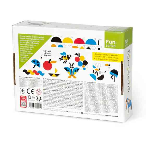 Дерев'яна гра "Фігурна мозаїка" Igroteco 900071, 30 елементів Вінниця