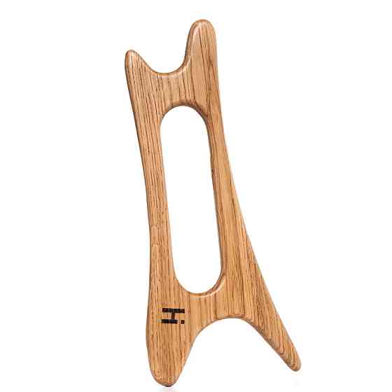 Скребок-массажёр гуаша для лица и тела деревянный Лань Wooden gouache massager for face and body Hind Hillary Киев