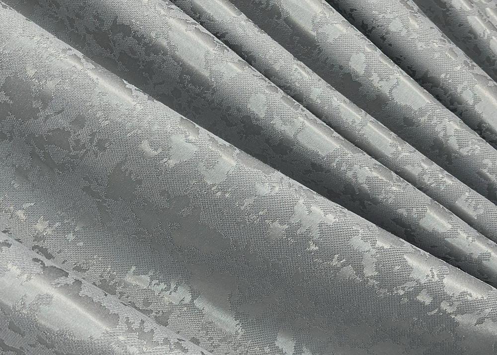 Комплект штор VR-Textil Льон Мармур 150х270 2шт і Тюль 400х270 1911ш-115т Світло-сірий з білим 71-131/3 Київ - фото 6