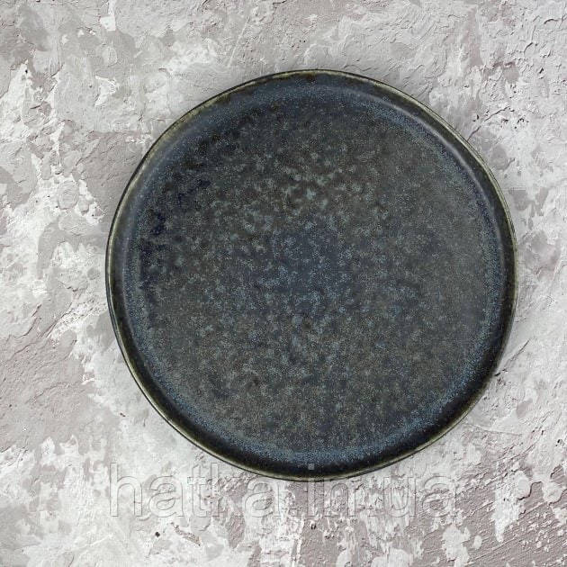 Тарілка блюдо Olens 21 см "Космос" кераміка чорна Київ - фото 3