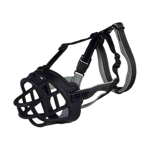 Намордник Trixie для собак гумовий XL–XXL чорний Киев